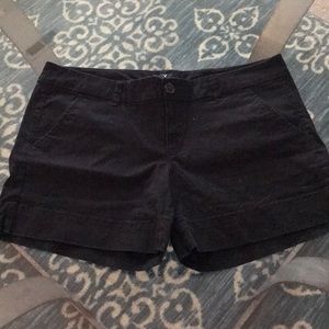 American Eagle stretch midi black shorts, size 14
